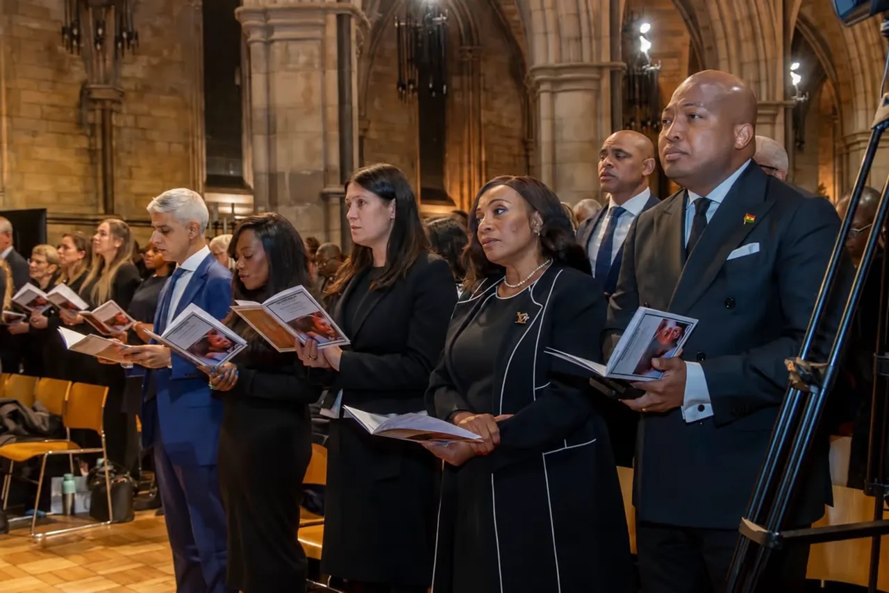 Attendees holding orders of service at Professor Jason Arday’s London memorial.