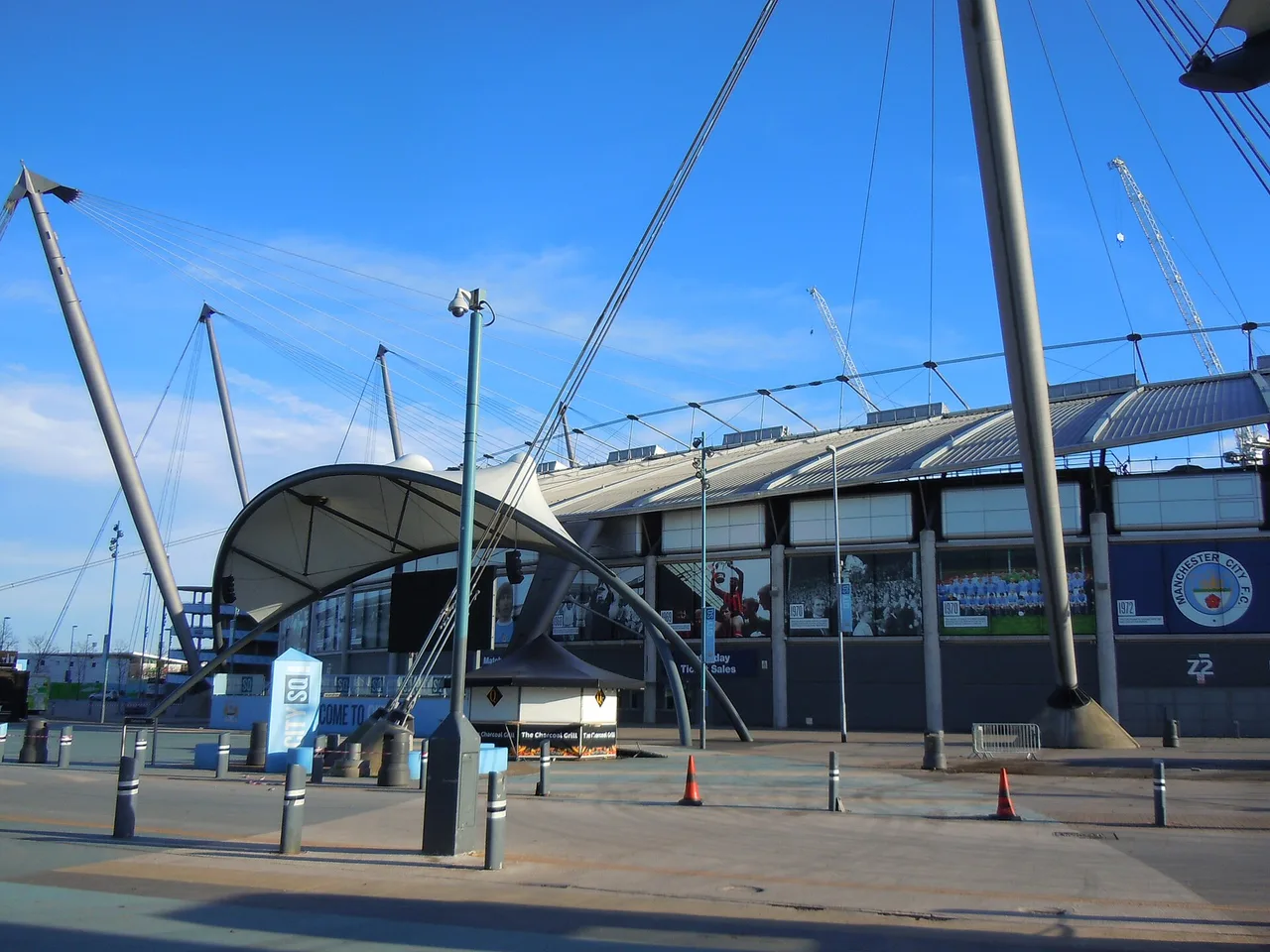 The Etihad Stadium exterior in Manchester