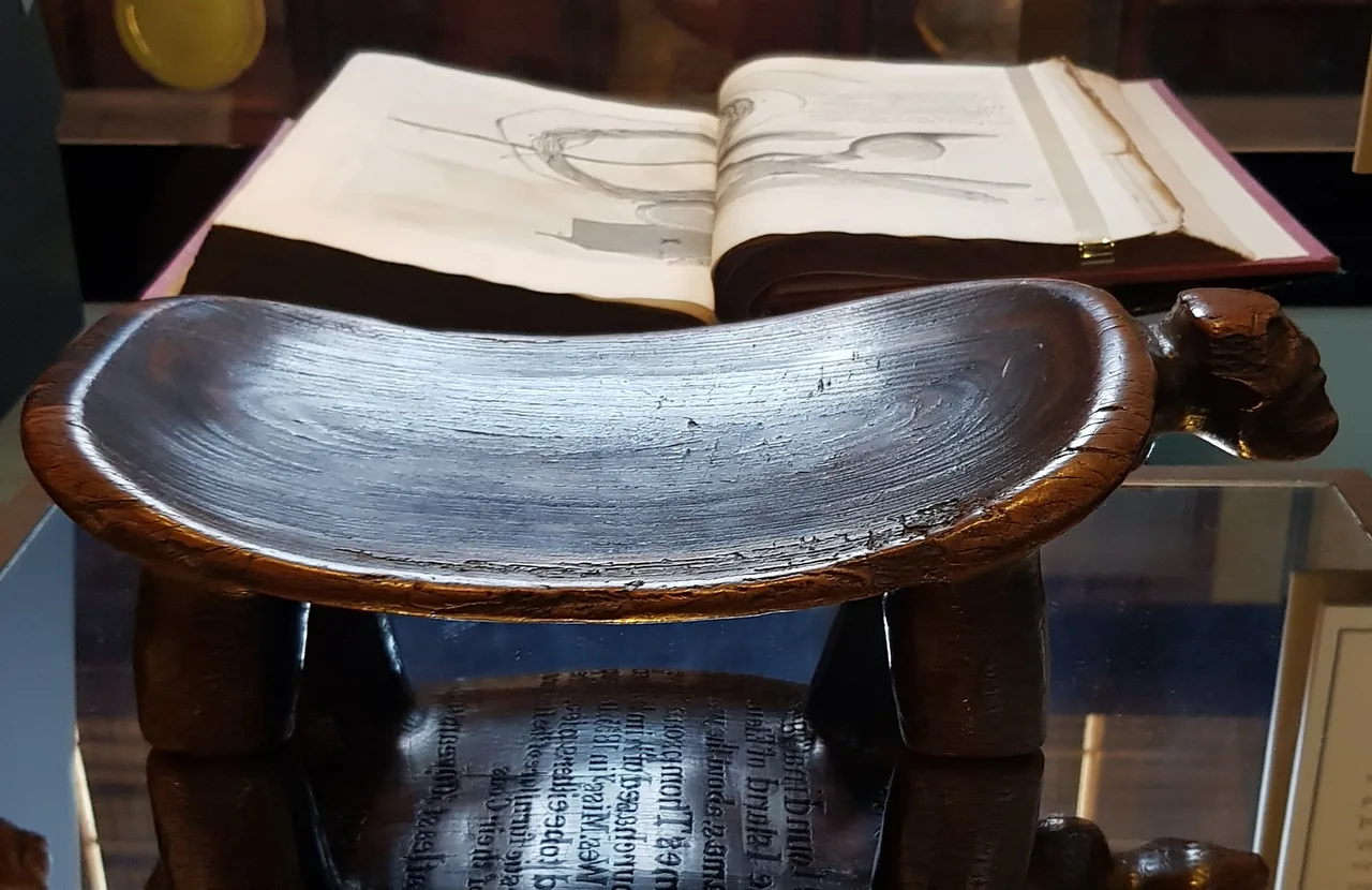 Wooden Taíno ceremonial seat, or duho, found on Eleuthera in The Bahamas, displayed in the British Museum.