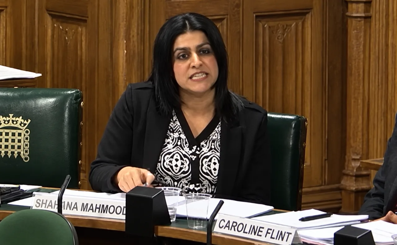 Shabana Mahmood speaking aa a member of the Public Accounts Committee hearing on the Windrush generation and the Home Office.